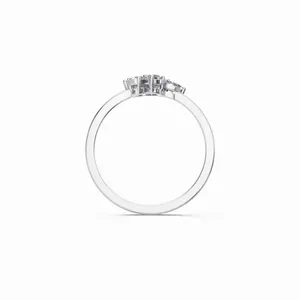 Anillo de Diamantes Cultivados en Laboratorio Forever Elegance en Oro Blanco de 18K, Juego de 6 Piezas con Certificación IGI, Claridad VVS, Joyería de Lujo para Mujer - Product Image 4