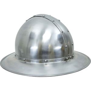 Réplica de Casco Metálico Antiguo con Acabado Pulido, Artefacto Coleccionable de Inspiración Griega, Decoración para el Hogar, Casco Hecho a Mano con Patrón Geométrico - Product Image 4