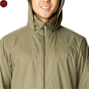 Hexaplus Industries Men's Winter Windbreaker Hooded Breathable Waterproof Windproof <b>Canvas</b> <b>Jacket</b> Zipper Closure Anti-Bacterial - Product Image 4
