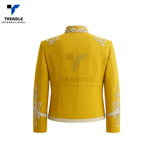 Custom Gold Silver Braided Silk/Cotton Ceremonial Jacket | High Quality Formal Uniform | Stage <b>Performance</b> <b>Wear</b> | Men's Adult - Product Image 4