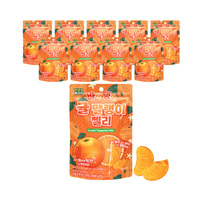 Yum'z Bites Corée – Bonbons Gélifiés Croustillants Saveur Mandarine 40g, Forme Boule, Multicolores, Conditionnement en Vrac, Durée de Conservation 12 Mois, Stockage à Température Ambiante