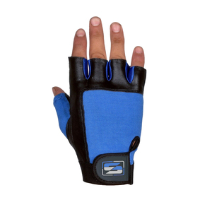 Gel Padded Leather Half <b>Finger</b> Gym Gloves Closure Palm Protection Breathable Adjustable Wrist <b>Strap</b> Great Fit Gym Gloves - Product Image 3