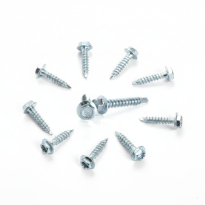 Tornillos de Acero al Carbono con Cabeza Hexagonal Modelo PDC 14, Galvanizados en Zinc, Rosca Gruesa, Clase 4.8 y 6.8, Fijaciones de 6.8 Pulgadas - Product Image 1