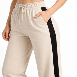 Pantalones Deportivos Casuales de Verano para Mujer, Transpirables, de Secado Rápido, Cintura Elástica, Estilo Vintage, Corte Regular, Tela Suave de Poliéster/Algodón - Product Image 4