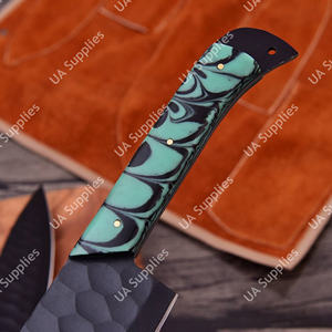 Juego de Cuchillos de Chef Profesionales de 5 Piezas, Hechos a Mano, con Hoja de Acero 12C27, Acabado Mate con Recubrimiento en Polvo, Funda de Cuero - Product Image 4