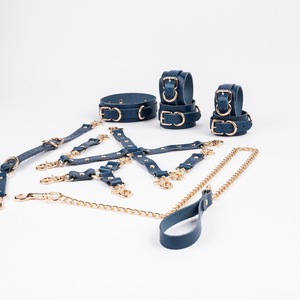 Bulk Genuine Leather Vintage Heavy Duty Restraints 11Pcs Kit High Quality <b>Bondage</b> <b>Sets</b> Full Grain Fetish Gear RTTS-0025 - Product Image 3