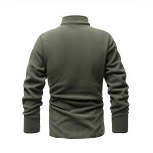 Custom Men's Large Size Casual Winter Warm Polar <b>Fleece</b> Jackets Loose Outdoor Windproof Stand <b>Sherpa</b> Jackets for Men - Product Image 2