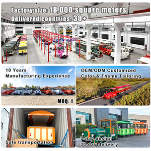 รถไฟชมวิวไฟฟ้าไร้ราง ขนาดใหญ่ 42 ที่นั่ง  รถไฟขนส่งไฟฟ้ารักษ์โลก - Product Image 4