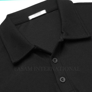 เสื้อโปโลแขนยาวผ้าโพลีเอสเตอร์ใส่สบายสำหรับผู้ชายไซส์ใหญ่ - Product Image 3