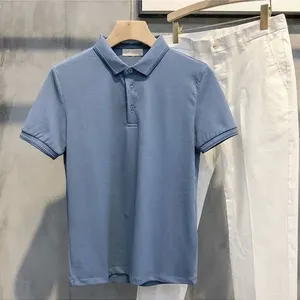 Polo de Manga Corta Blanco para Hombre, 100% Algodón, Tejido de Punto, Color Sólido, Corte Regular - Product Image 5