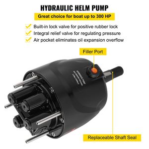 Kit di Sterzo Idraulico per Imbarcazioni da 300HP con Pompa, Cilindro, Volante, Tubo da 18 Piedi e Kit Guarnizioni - Parti e Accessori - Product Image 5