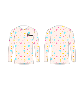 Custom Long Sleeve Sublimation Jersey Lightweight Athletic <b>Shirt</b> With <b>Colorful</b> Multi Dot Pattern Design Bulk Apparel Supplier - Product Image 1