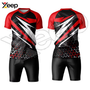Uniforme de Fútbol de Poliéster Transpirable y Duradero de Alta Calidad, Talla Grande, Ropa de Equipo, Logotipo Personalizado, Impresión por Transferencia de Calor, Servicio OEM - Product Image 4