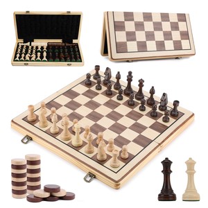Handcrafted Pine <b>Wood</b> <b>Chess</b> <b>Set</b> Wholesale | Natural Finish Board Game | Moradabad - Product Image 1