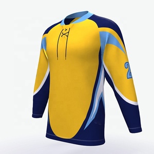 Jersey de Hockey sobre Hielo Sublimado Personalizable de Alta Calidad, Jersey de Práctica de Hockey Personalizado al por Mayor, Logotipo Personalizado de Alta Calidad - Product Image 4