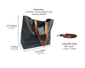 Bolso de Hombro de Cuero Clásico de Alta Calidad, Asas Resistentes, Bolso de Compras de Gran Capacidad, Fabricante y Proveedor OEM ODM - Product Image 4