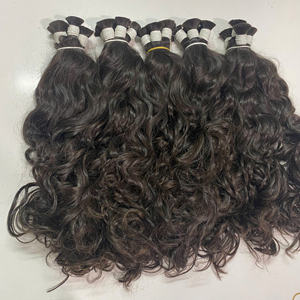 Precio de fábrica cabello a granel cabello crudo vietnamita cabello humano dibujado doble calidad superior estilo recto ondulado Natural - Product Image 5