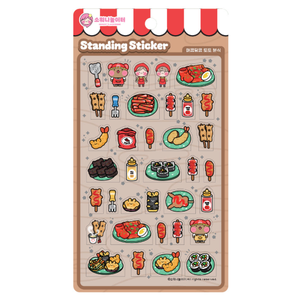 [Sowony Playground] Standing Stickers Spicy Sweet Toto <b>Snack</b> <b>Bar</b> Korean 3D Pop Up Food Sticker Diary Gift for Kids Wholesale - Product Image 1
