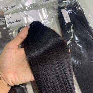 Donateur de cheveux bruts de luxe pour les femmes os droite cheveux humains vietnamiens en gros prix d'usine abordable perruque de cheveux - Product Image 6