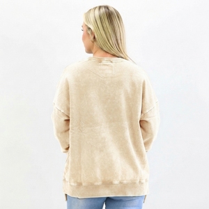 Sudadera Elegante para Mujer con Lavado Ácido, la Más Vendida, Corte Holgado, Ropa Casual con Marca Personalizada, Servicio OEM, Soporte del Fabricante - Product Image 6