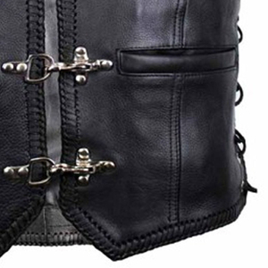 Veste d'hiver décontractée pour homme en toile, style motard, col en V, couleur unie, poche avant, coupe régulière, imperméable et respirante - Product Image 5