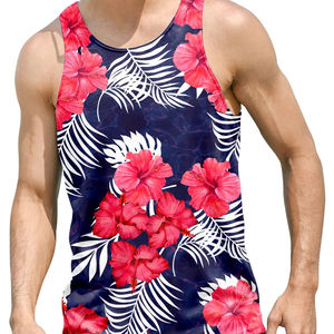 Camiseta sin Mangas de Punto Casual para Hombre, Sublimada, 100% Poliéster, Transpirable, Diseñada con Estampado Digital, Artículo de Moda - Product Image 1