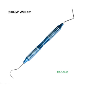 Explorer dentaire manuel ergonomique à double extrémité 23/QW William en acier inoxydable de Roboz Tech Pakistan - Product Image 1