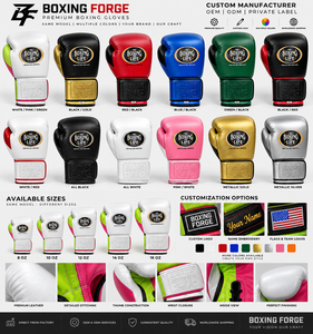 No Boxing No Life Guantes de Boxeo de Cuero con Cordones Blanco Rosa Verde Unisex Equipo de Entrenamiento Hecho en México - Product Image 5