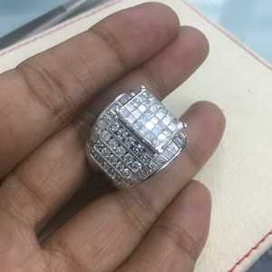 Anillos de Diamantes Reales de 3.13 Ct, Corte Redondo y Princesa, Anillo de Compromiso y Boda de Diamantes Blancos Naturales para Mujer, Plata de Ley 925 - Product Image 5