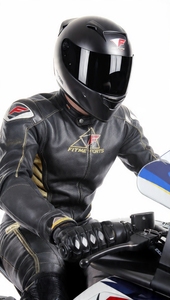 Unisex Full Sleeve Genuine Leather 220g Motorcycle Suit Color Blocked <b>Waterproof</b> Racing Wear Winter Adult Size Custom Logo FITME - Product Image 2