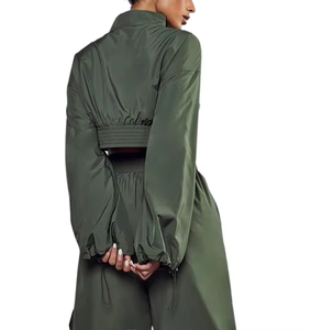 High Quality Summer Solid Embroidered Waterproof Breathable Windbreaker Tracksuit <b>Women's</b> Stylish Set Sportswear <b>Jacket</b> Plus - Product Image 2
