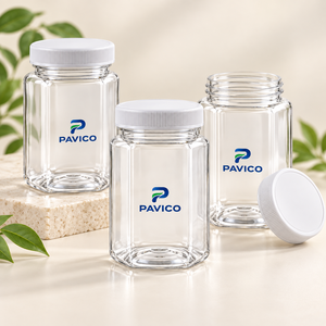 Envase PET Cuadrado Transparente Personalizado con Tapa de Rosca de Plástico para Envasado de Alimentos Secos, Fabricante en Vietnam - Product Image 4