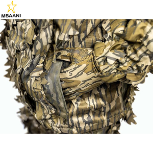 Leafy <b>Camo</b> Hunting <b>Jacket</b> – Lightweight 1/2 Zip Hoodie with Hood & Pouch - Product Image 4