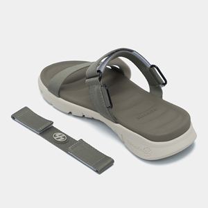 F6S รองเท้าแตะสายไขว้สำหรับทุกเพศ สวมใส่สบาย สีเขียวมอส - Product Image 2