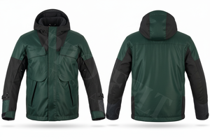 Veste de moto à capuche personnalisée pour l'hiver, doublure thermique, imperméable, équipement de conduite isolé avec protection par armure, vestes de moto personnalisées - Product Image 2