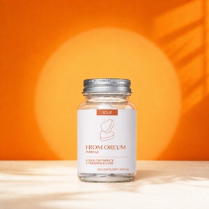 [FROM OREUM] Pasta de Dientes Sólida para Baño de Hotel, Sabor Mandarina de Jeju, 60 Tabletas para Baño de Huéspedes de Hotel - Product Image 2
