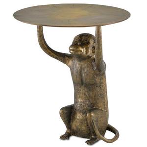 Sculpture de singe en aluminium de qualité export, ornements animaux faits à la main pour la décoration de maisons de luxe, hôtels et usage commercial - Product Image 1