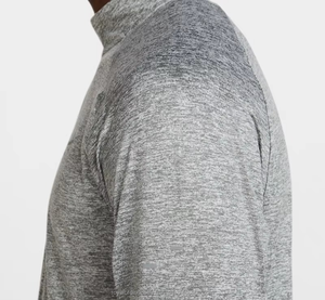 Custom Logo 4 Way Stretch Soft Gym Sportswear T-<b>Shirts</b> Men's Lightweight Quarter <b>Zip</b> Pullover Jersey 100% Cotton Eco-Friendly - Product Image 5