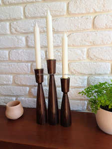 Soporte de luz de té Fusion de resina y madera de primera calidad para hogares modernos, decoración ecológica y Ambiente de sala de spa - Product Image 3