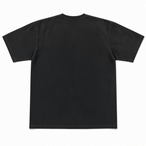 Camiseta Negra Extra Grande para Hombre con Estampado de Lobo y Llama, Cuello Redondo, Manga Corta, Estilo Urbano - Product Image 3