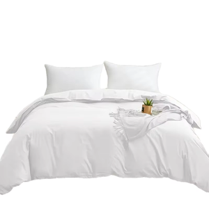 Luxury Microfiber Bedding Set <b>King</b>/Queen/Super <b>King</b> Embroidered Polyester Bed <b>Sheet</b> Set Wholesale Home Hotel - Product Image 5