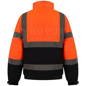 Chaqueta de Trabajo de Alta Visibilidad, Reflectante, Resistente al Viento, Transpirable y con Protección Contra Incendios, con Paquete de Respirador para Seguridad Industrial en Invierno - Product Image 2