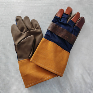 Vantrex Heat Resistant Leather Work Gloves ANSI Cut Level 1 Breathable Cotton <b>Safety</b> - Product Image 1