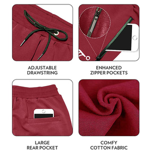 Pantalones Casuales Deportivos para Hombre, Mezcla de Algodón y Poliéster, Ligeros, Impermeables, Suaves, con Bolsillos Laterales y Elásticos - Product Image 6