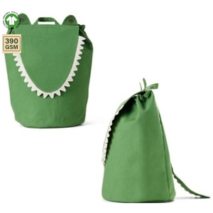 390 GSM Organic Cotton <b>Storage</b> <b>Laundry</b> Bag Home <b>Storage</b> 30x18x19 cm Custom Logo Wholesale OEM Private Label Reusable Model SS567 - Product Image 2