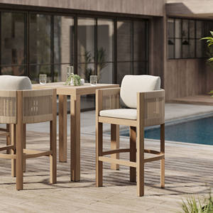 Ensembles de meubles de jardin, ensembles de meubles d'extérieur, chaise de bar et table haute en teck pour la restauration, les hôtels et les appartements - Porto - Product Image 2