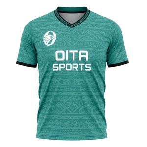 เสื้อฟุตบอลสีเขียวสำหรับผู้ชายแขนสั้นเสื้อฟุตบอลชุดทีมกีฬามืออาชีพน้ำหนักเบาระบายอากาศได้ดีสำหรับการฝึกซ้อม - Product Image 1