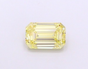 Diamante Sintético CVD de 1.32 Quilates, Corte Esmeralda, Color Amarillo Claro Fantasía, VS1, Pulido EX, Precio de Fábrica, Diamante de Laboratorio Suelto para Anillos Personalizados - Product Image 1