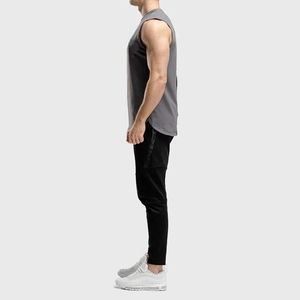 Débardeur de sport personnalisé pour homme en polyester/coton, respirant, écologique, séchage rapide, avec logo - Product Image 5