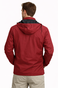 Chaqueta cortavientos reversible con capucha desmontable – Ligera y cómoda para todo tipo de clima, de doble color y con tejido transpirable - Product Image 5